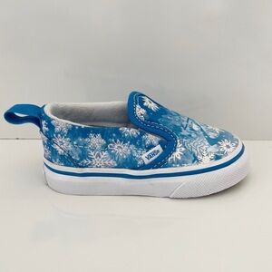 VANS Slip On V Sneaker in Winter Wonderland Blue NEW